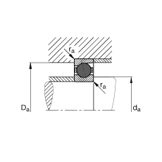 主軸軸承 HCB7026-E-T-P4S, 調節，成對或單元安裝，接觸角 α = 25°，陶瓷球，限制公差